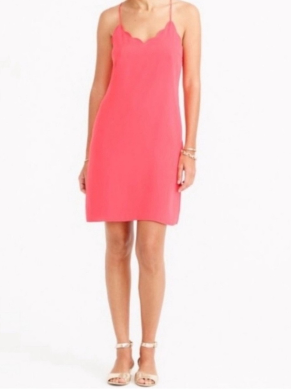 J. Crew Scalloped Halter Racerback Dress size 16